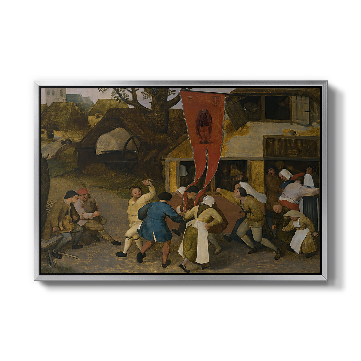 A Village Fair, c. 1567-1569 - Floater Framed Canvas Print