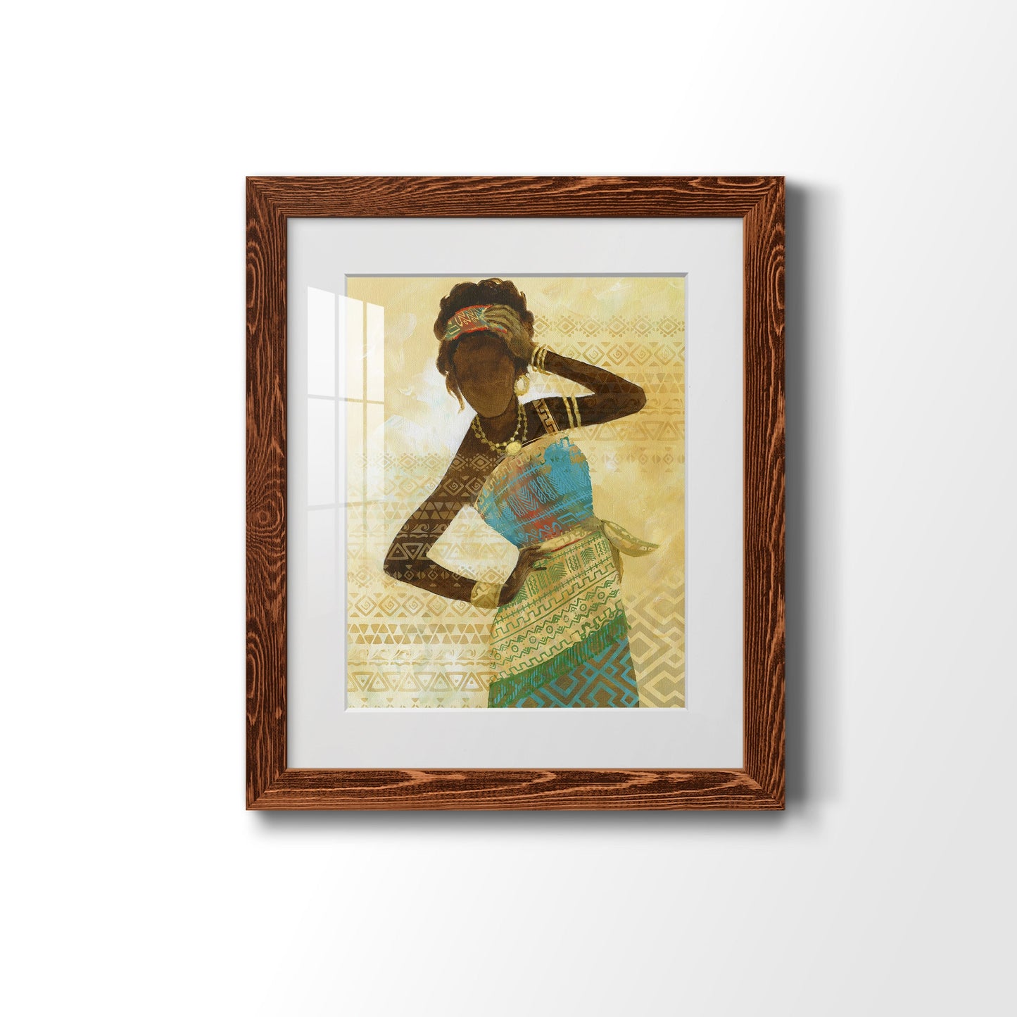 Tribal Vision II - Premium Framed Print - Distressed Barnwood Frame - Ready to Hang