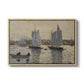 Two Schooners, Gloucester, c. 1880 - Floater Framed Canvas Print