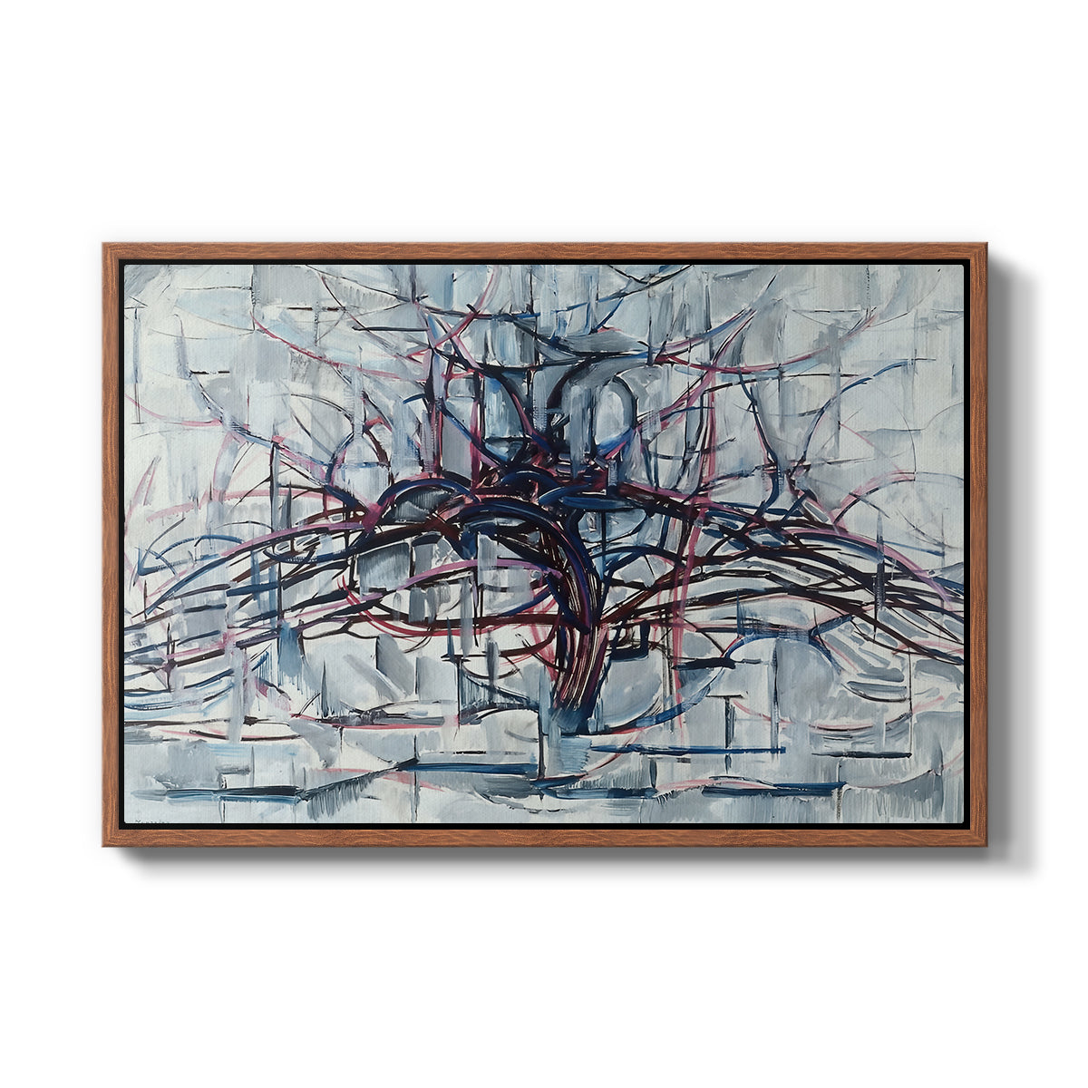Horizontal Tree, 1912 - Floater Framed Canvas Print
