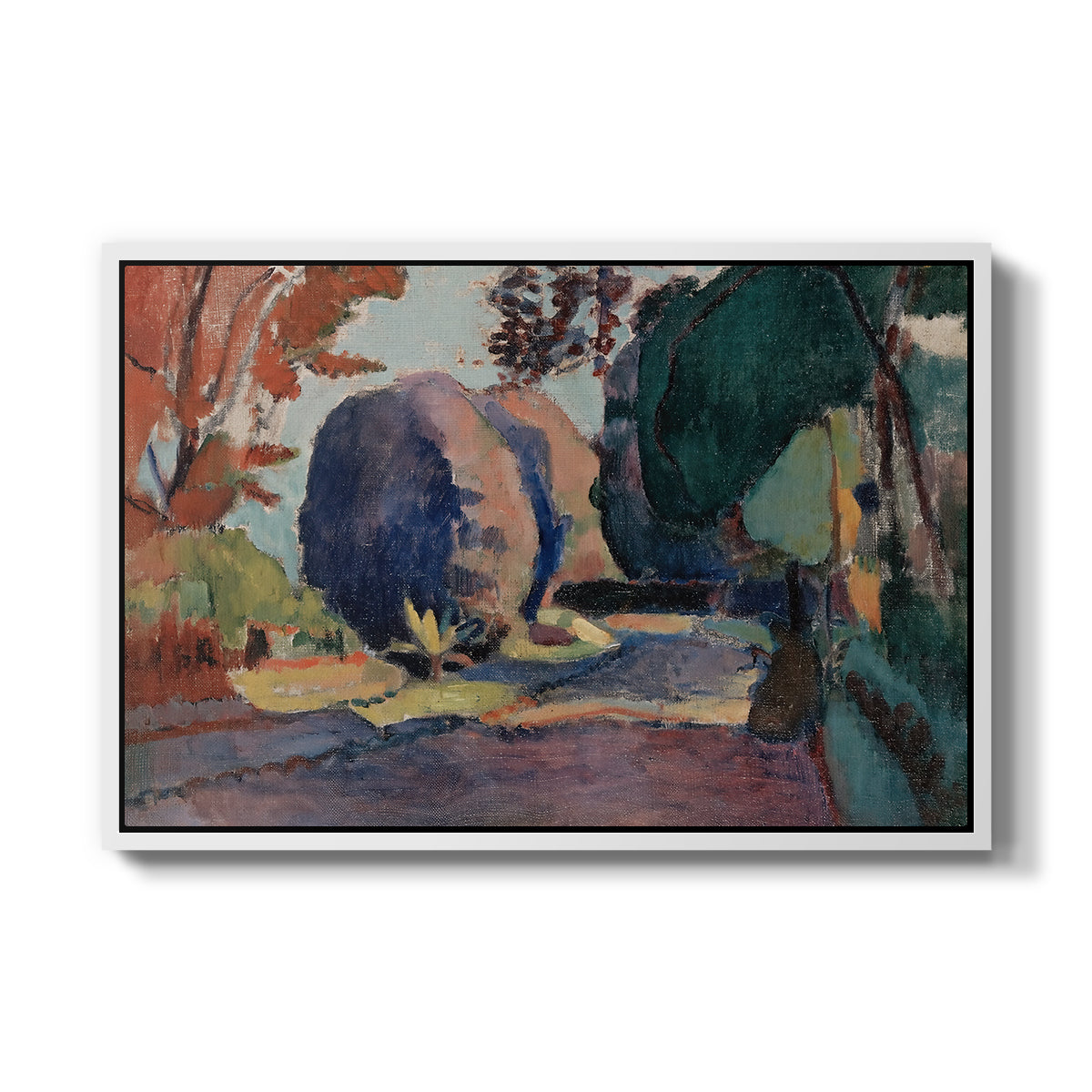 The Luxembourg Gardens, 1901 - Floater Framed Canvas Print