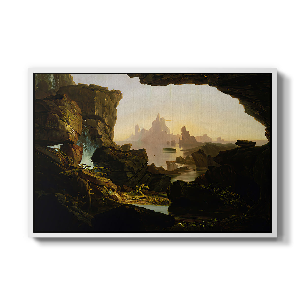 The Subsiding of the Waters of the Deluge, 1829 - Floater Framed Canvas Print