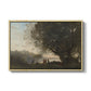 Dance Under the Trees at the Edge of the Lake, c. 1865-1870 - Floater Framed Canvas Print