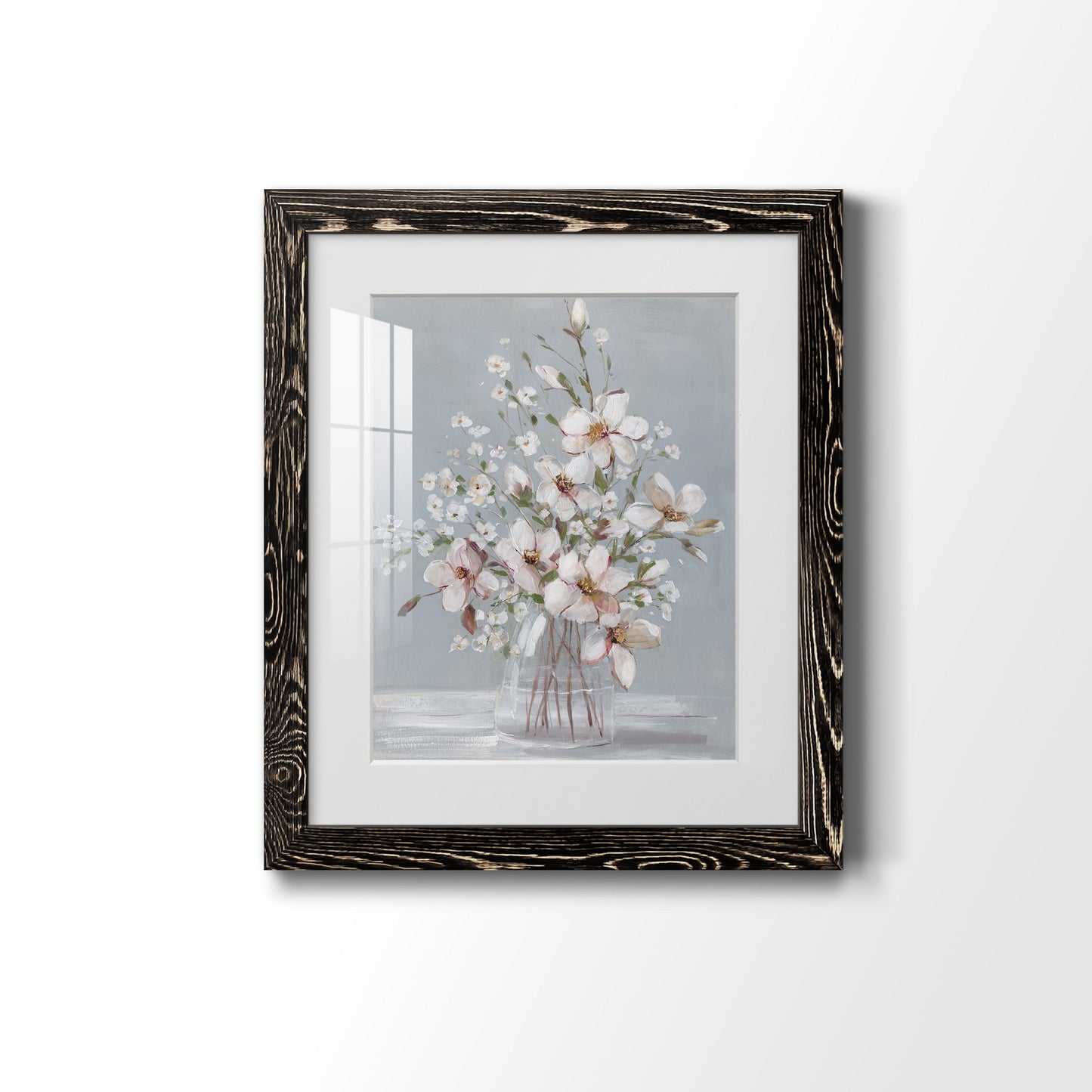 Magnolia Romance - Premium Framed Print - Distressed Barnwood Frame - Ready to Hang