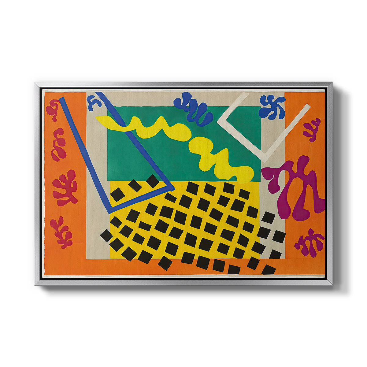 The Codomas (Les codomas), from Jazz, 1947 - Floater Framed Canvas Print