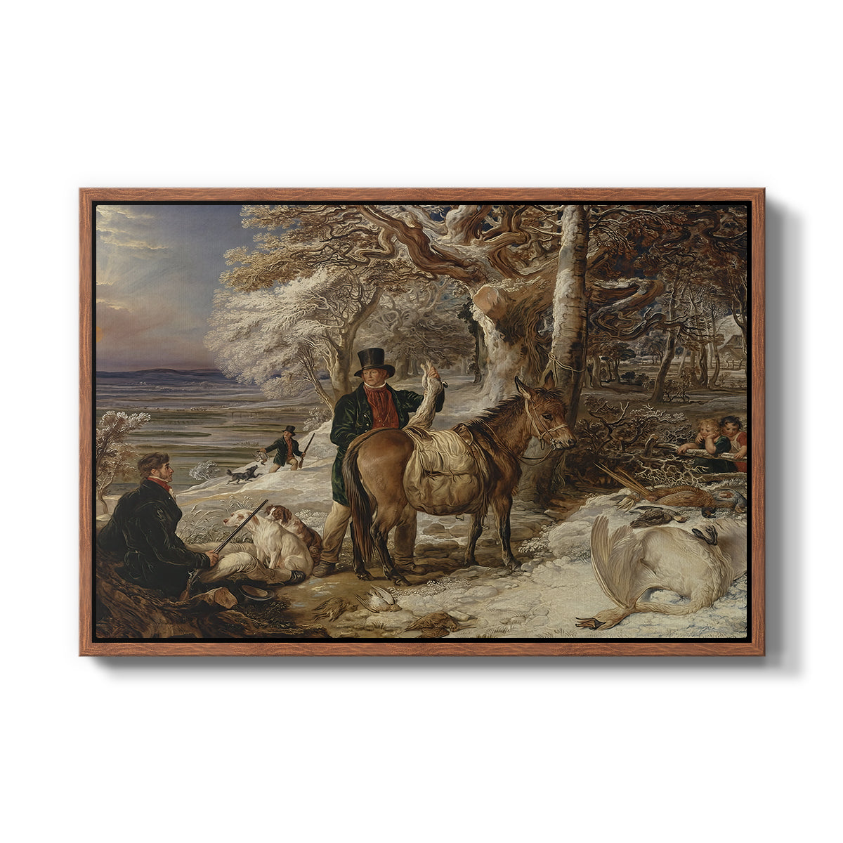 The Day's Sport, 1826 - Floater Framed Canvas Print