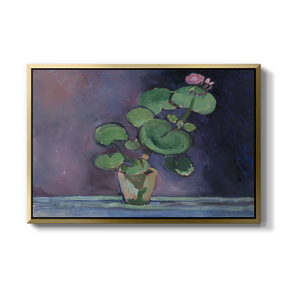Geranium, 1909 - Floater Framed Canvas Print