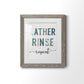 Lather Rinse Repeat - Premium Framed Print - Distressed Barnwood Frame - Ready to Hang