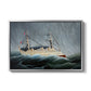 A Ship in the Storm, c. 1899 - Floater Framed Canvas Print