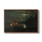 Spear Fishing on Lake Krøderen, 1851 - Floater Framed Canvas Print