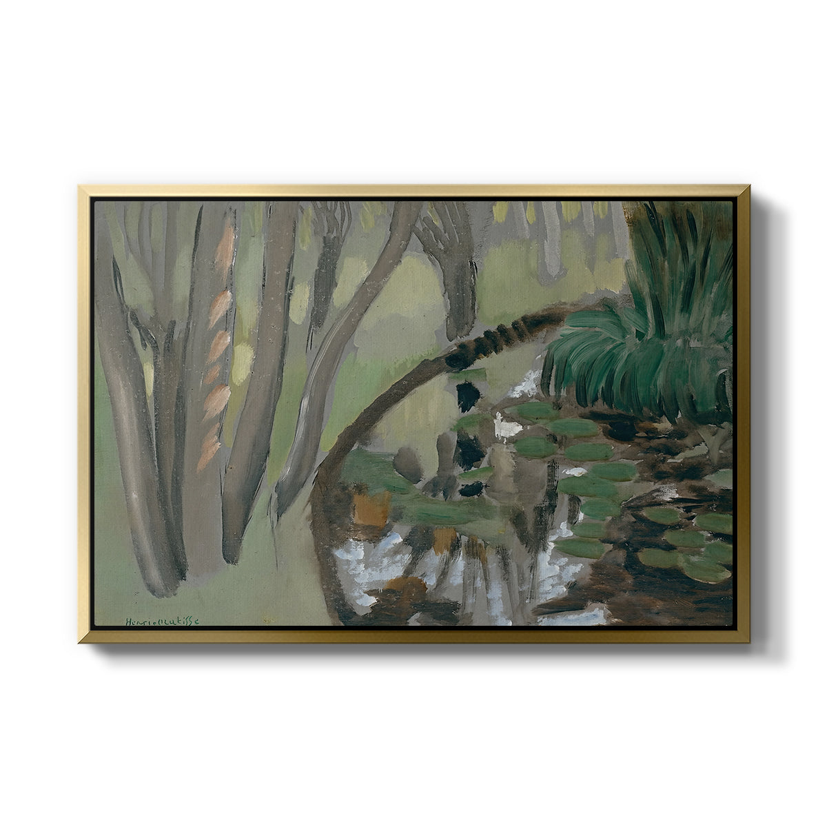 The Stream, Maintenon, 1918 - Floater Framed Canvas Print