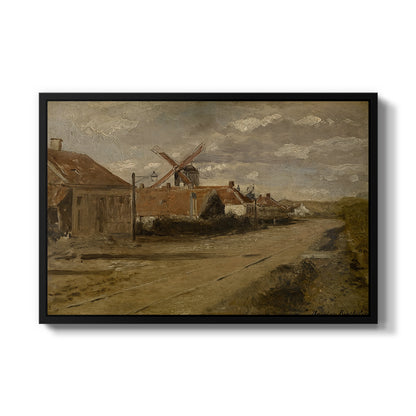 The Mill at Kiel, c. 1885-1888 - Floater Framed Canvas Print