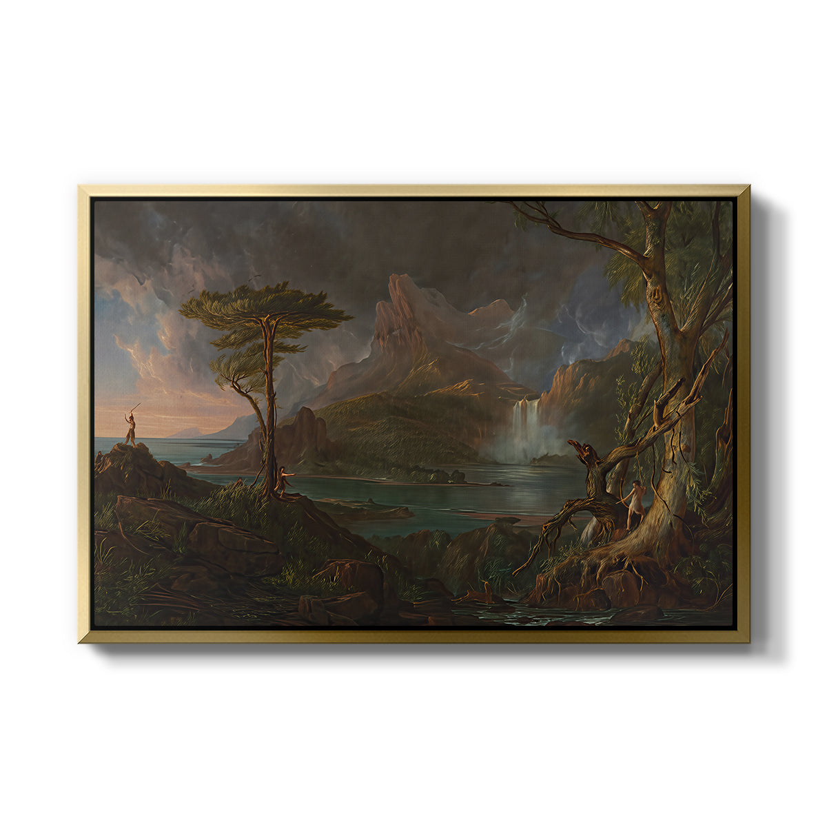 A Wild Scene, 1831-1832 - Floater Framed Canvas Print