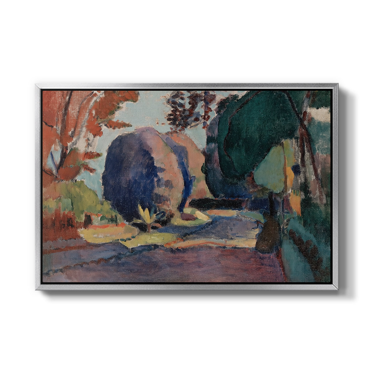 The Luxembourg Gardens, 1901 - Floater Framed Canvas Print