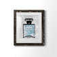 Blue Wash Perfume - Premium Framed Print - Distressed Barnwood Frame - Ready to Hang