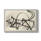 Study of a Cat (Étude de chat), 1946 - Floater Framed Canvas Print