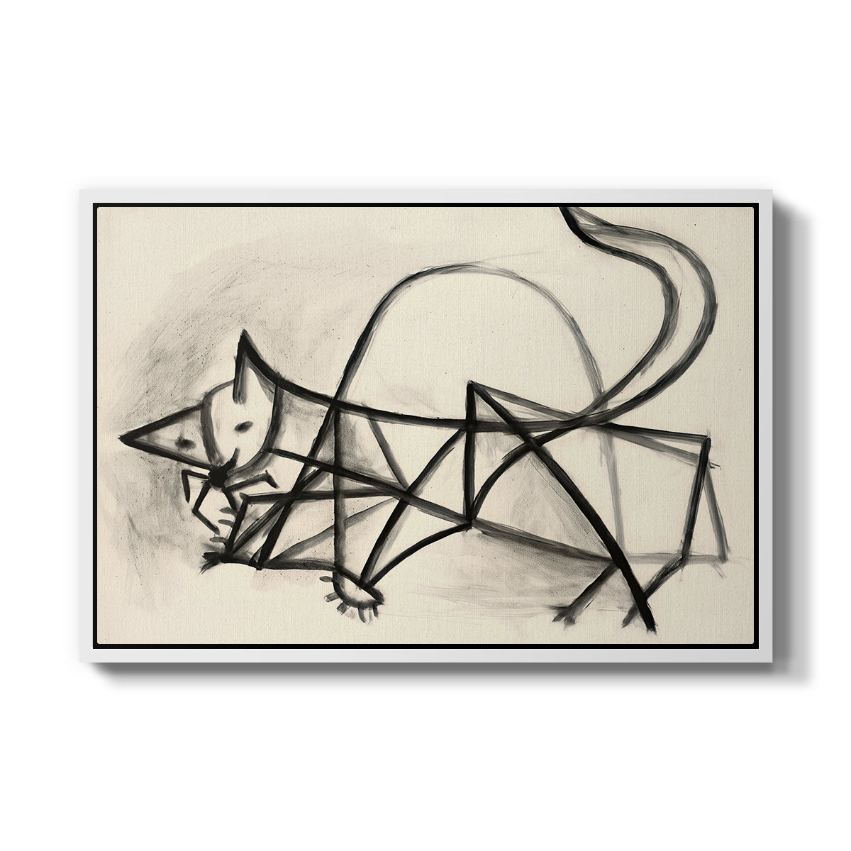 Study of a Cat (Étude de chat), 1946 - Floater Framed Canvas Print