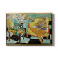 Seated Woman with Flower, 1942 - Floater Framed Canvas Print