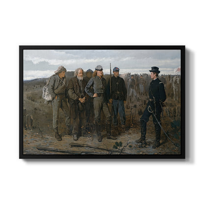 Prisoners from the Front, 1866 - Floater Framed Canvas Print