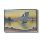 The Port at Sunset, Opus 236, Saint Tropez, 1892 - Floater Framed Canvas Print