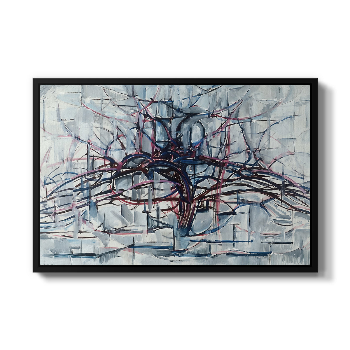 Horizontal Tree, 1912 - Floater Framed Canvas Print