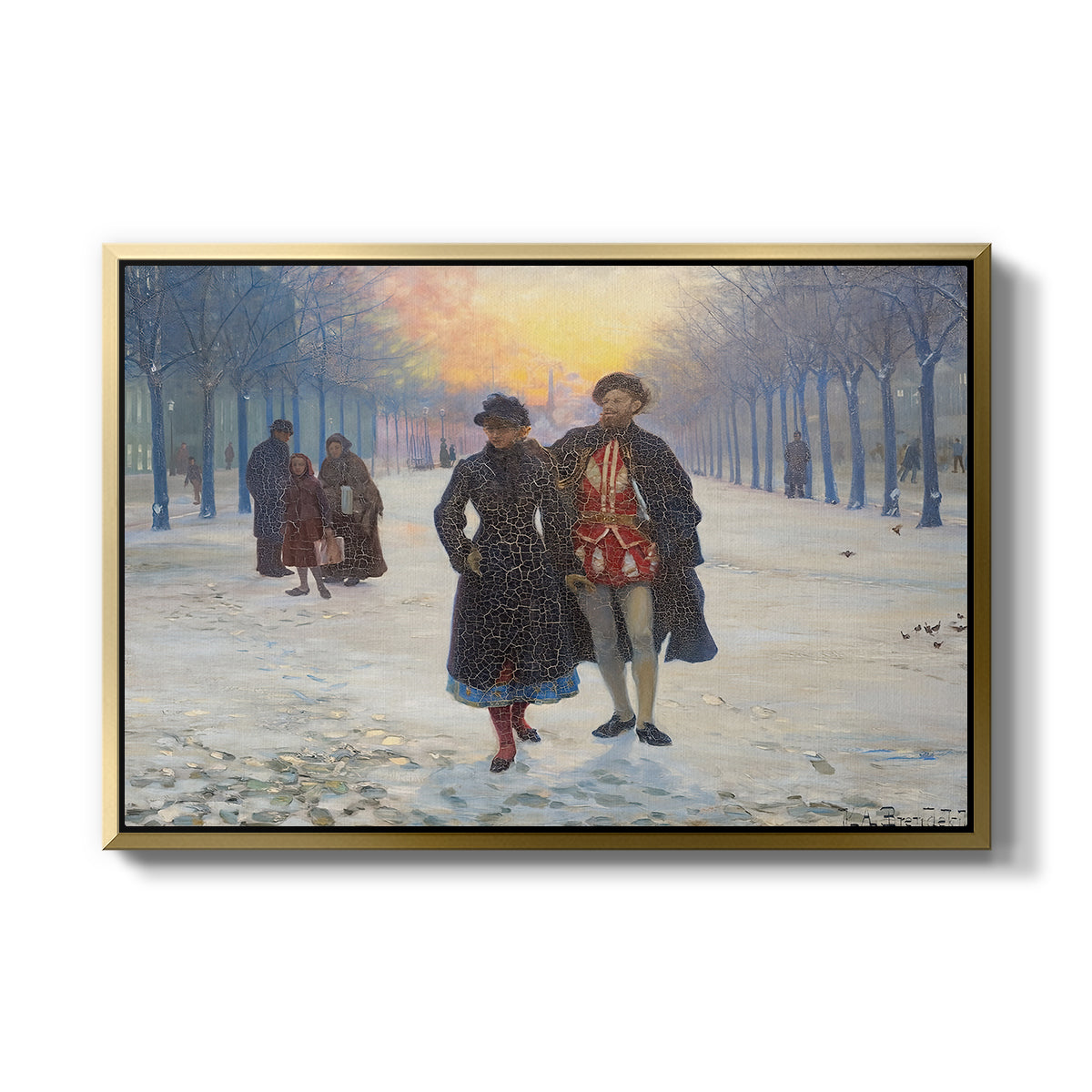 Morning after the Carnival, 1884 - Floater Framed Canvas Print