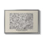 Fleurs, 1866 (Morris Inspired) - Floater Framed Canvas Print
