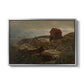 A Fisherman's Home, Lillesand, 1858 - Floater Framed Canvas Print