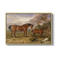 Portrait of Reformer, Blucher, Tory and Crib, Property of Rowland Alston, Esq., M.P., 1835 - Floater Framed Canvas Print