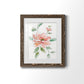 Peony Contour - Barnwood Framed Art Print