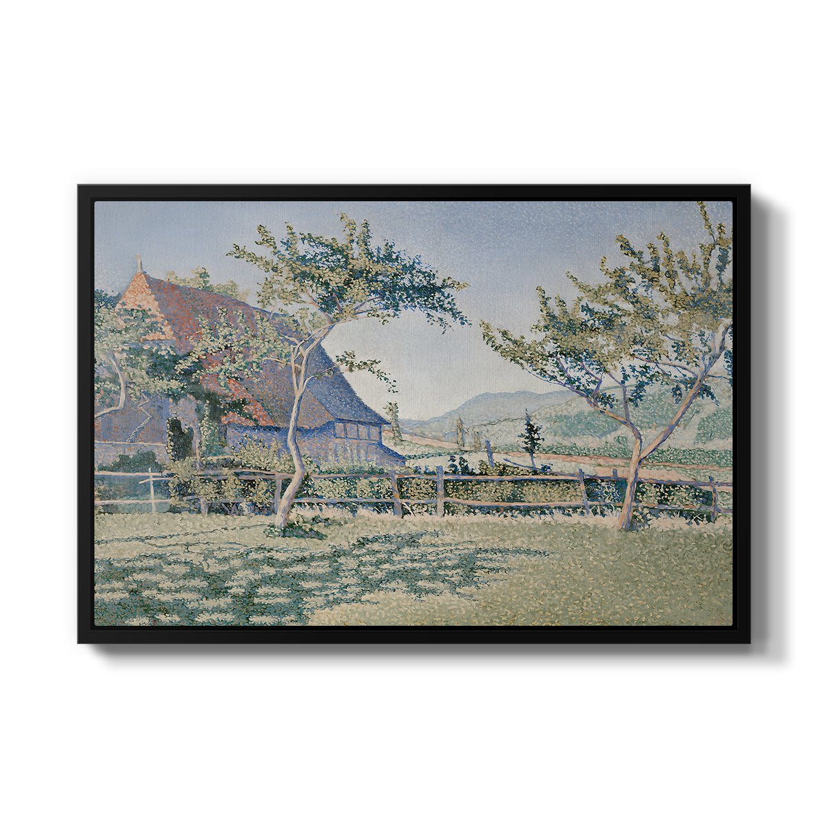 Comblat-le-Château, the Meadow, Opus 161, 1887 - Floater Framed Canvas Print