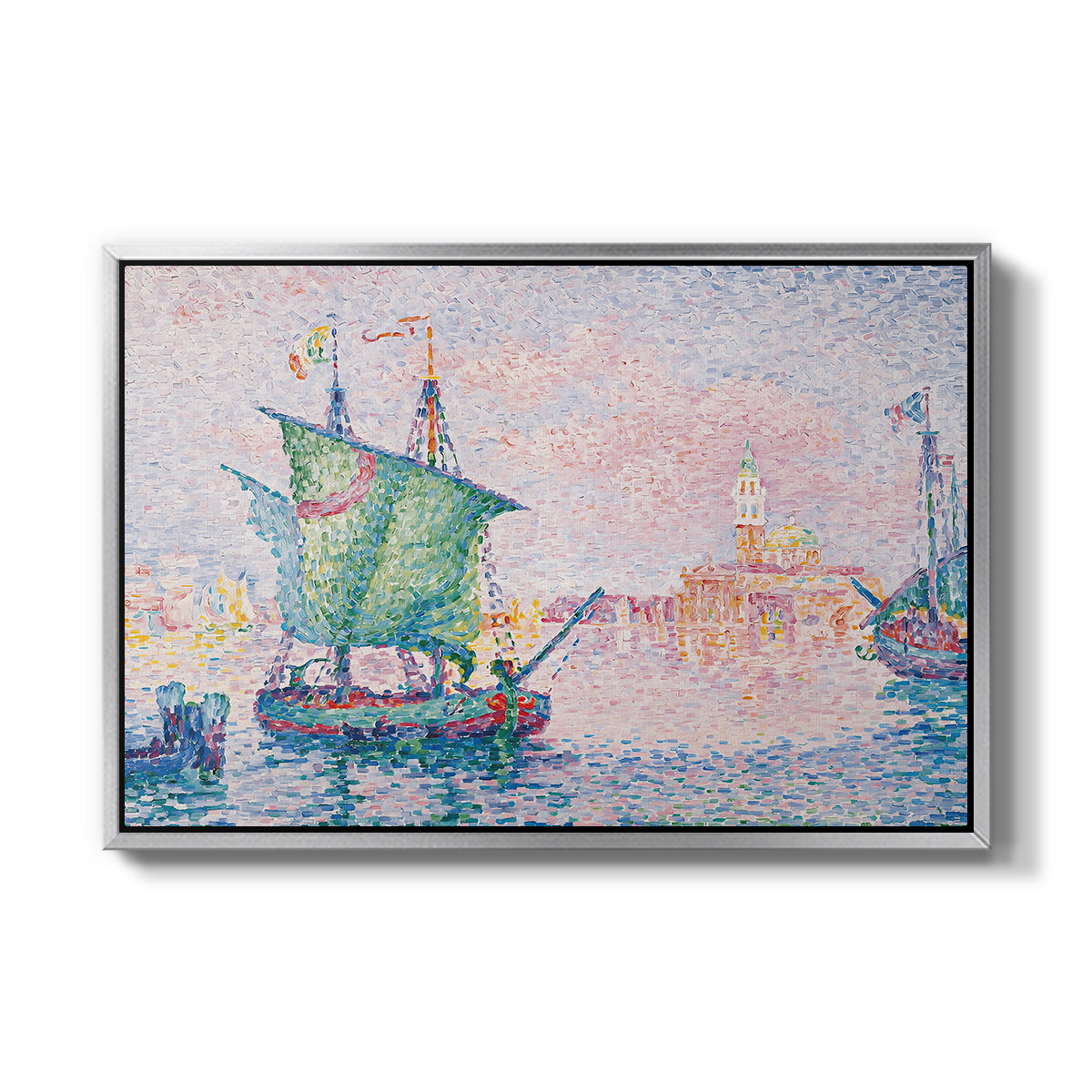 Venice, the Pink Cloud, 1909 - Floater Framed Canvas Print