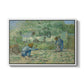 First Steps after Millet, 1890 - Floater Framed Canvas Print