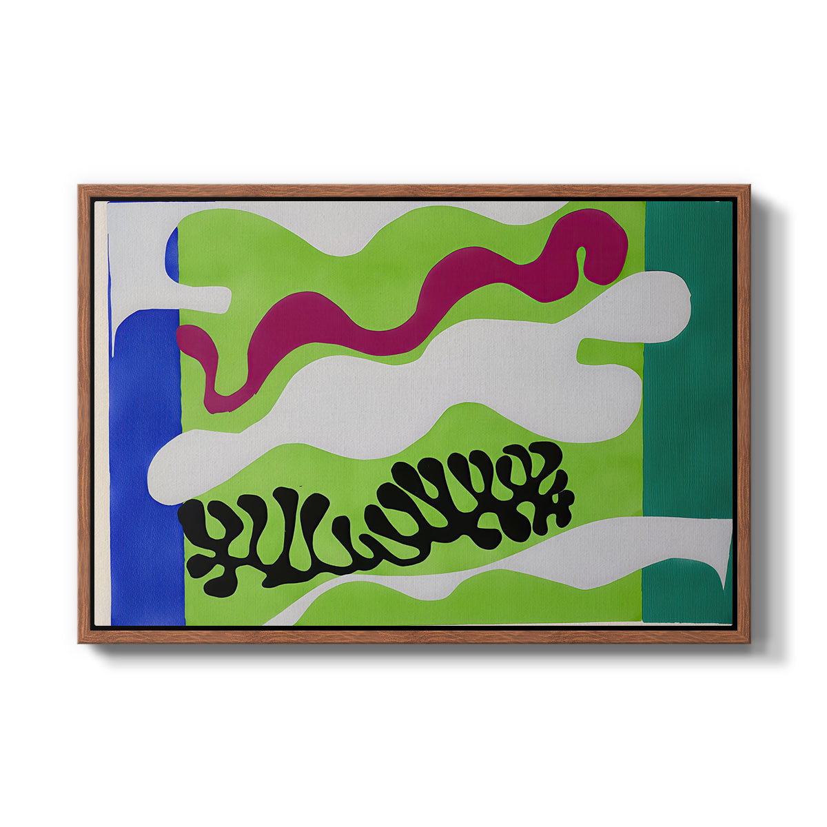 The Lagoon (Le lagon), from Jazz, 1947 - Floater Framed Canvas Print