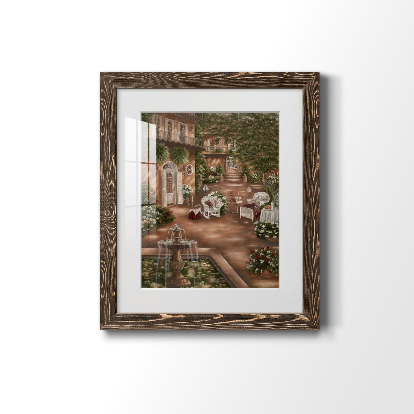 Evening Cocktails I - Barnwood Framed Art Print