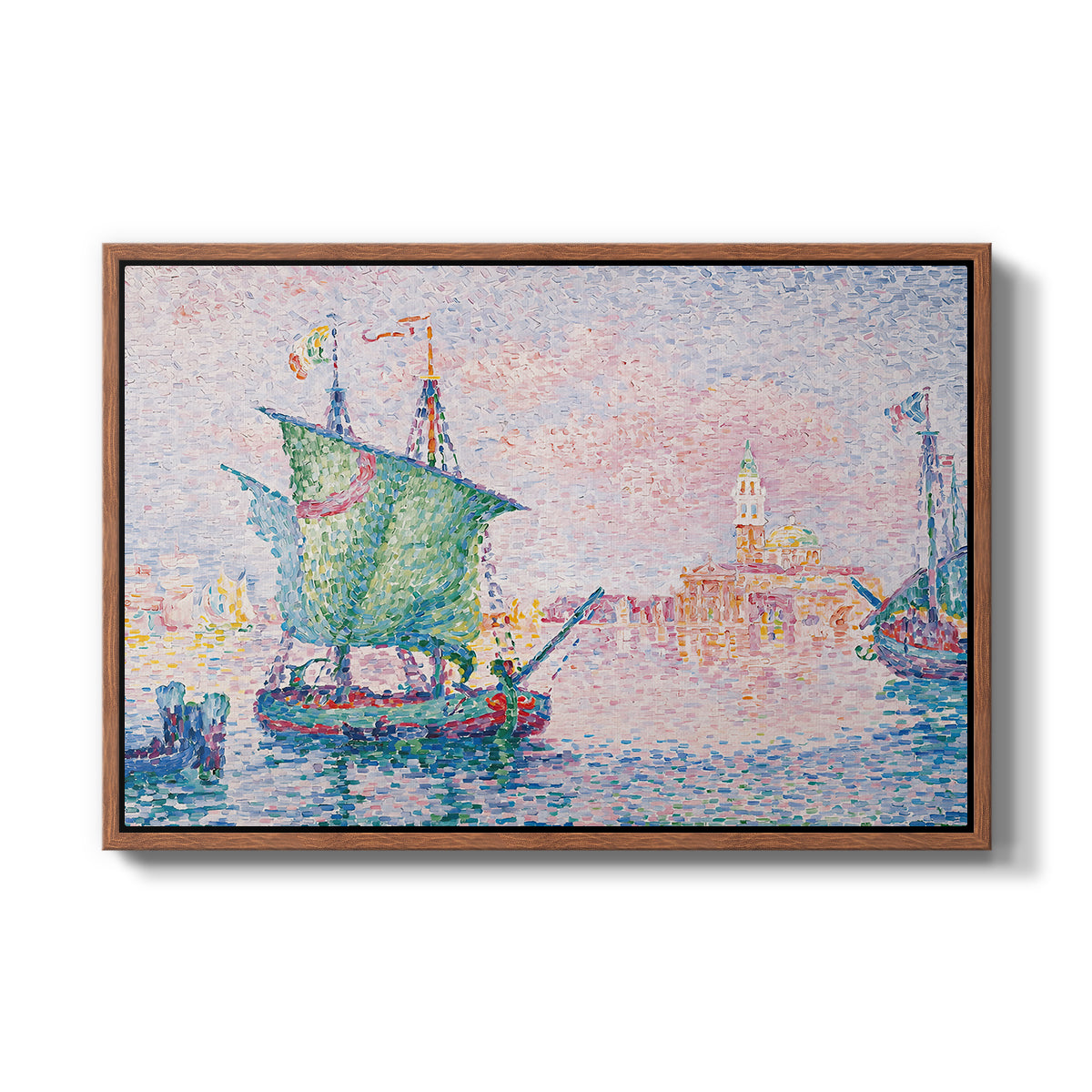 Venice, the Pink Cloud, 1909 - Floater Framed Canvas Print