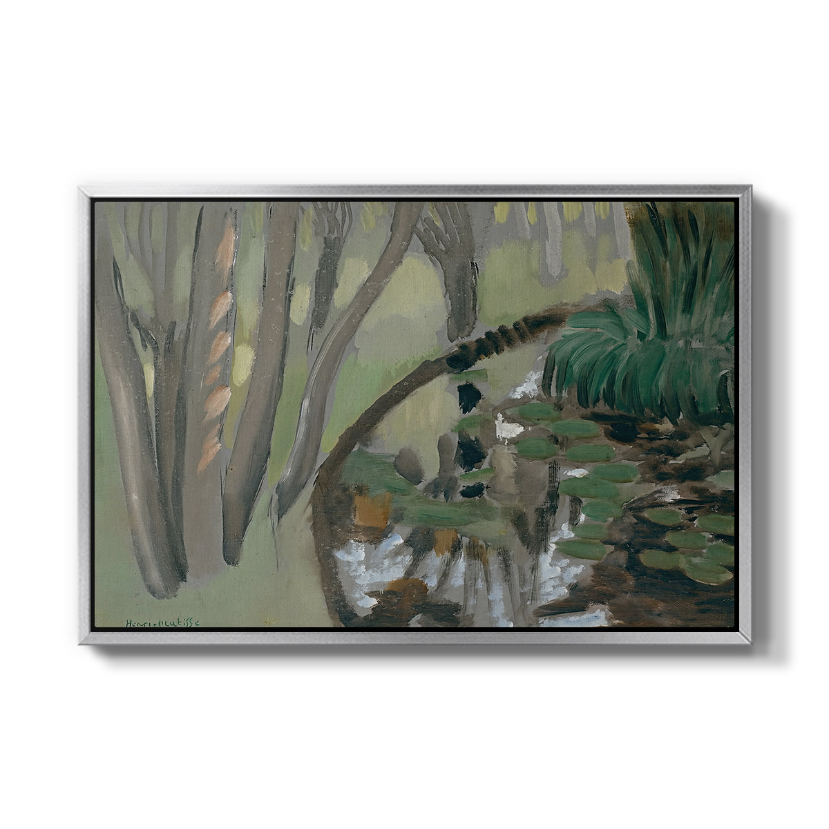 The Stream, Maintenon, 1918 - Floater Framed Canvas Print