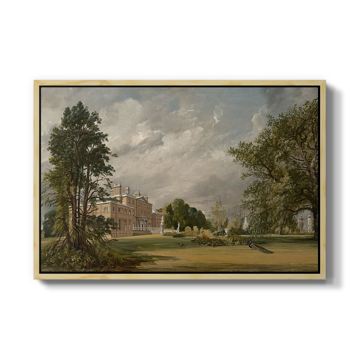 Malvern Hall, 1821 - Floater Framed Canvas Print