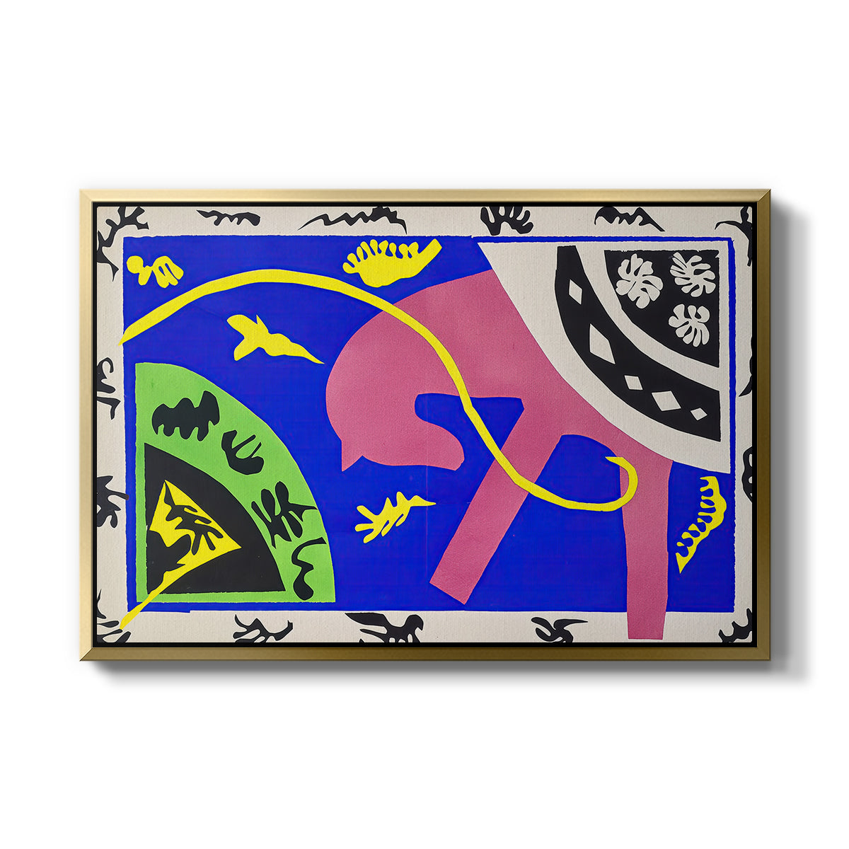 The Horse, the Rider and the Clown, from Jazz, 1947 - Floater Framed Canvas Print