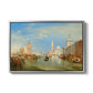 Venice: The Dogana and San Giorgio Maggiore, 1834 - Floater Framed Canvas Print