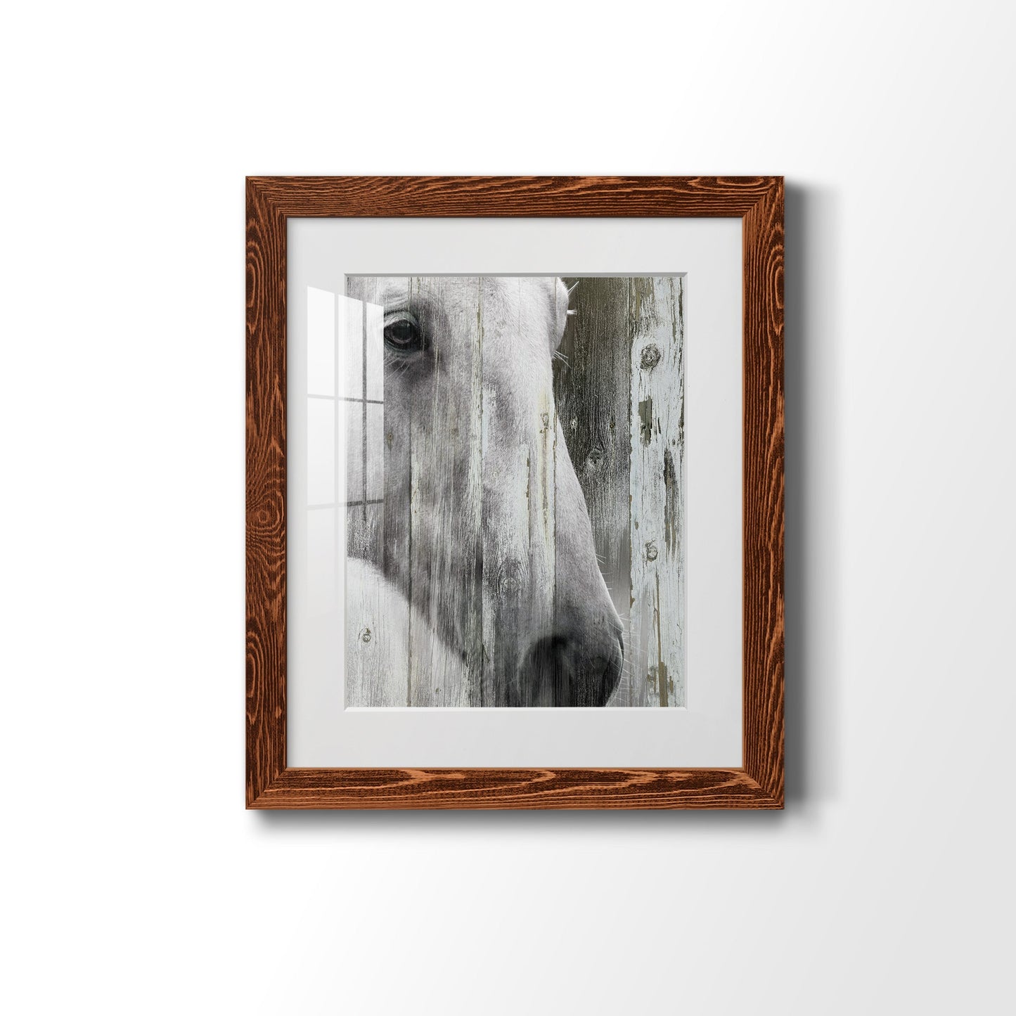 Contemplation - Barnwood Framed Art Print