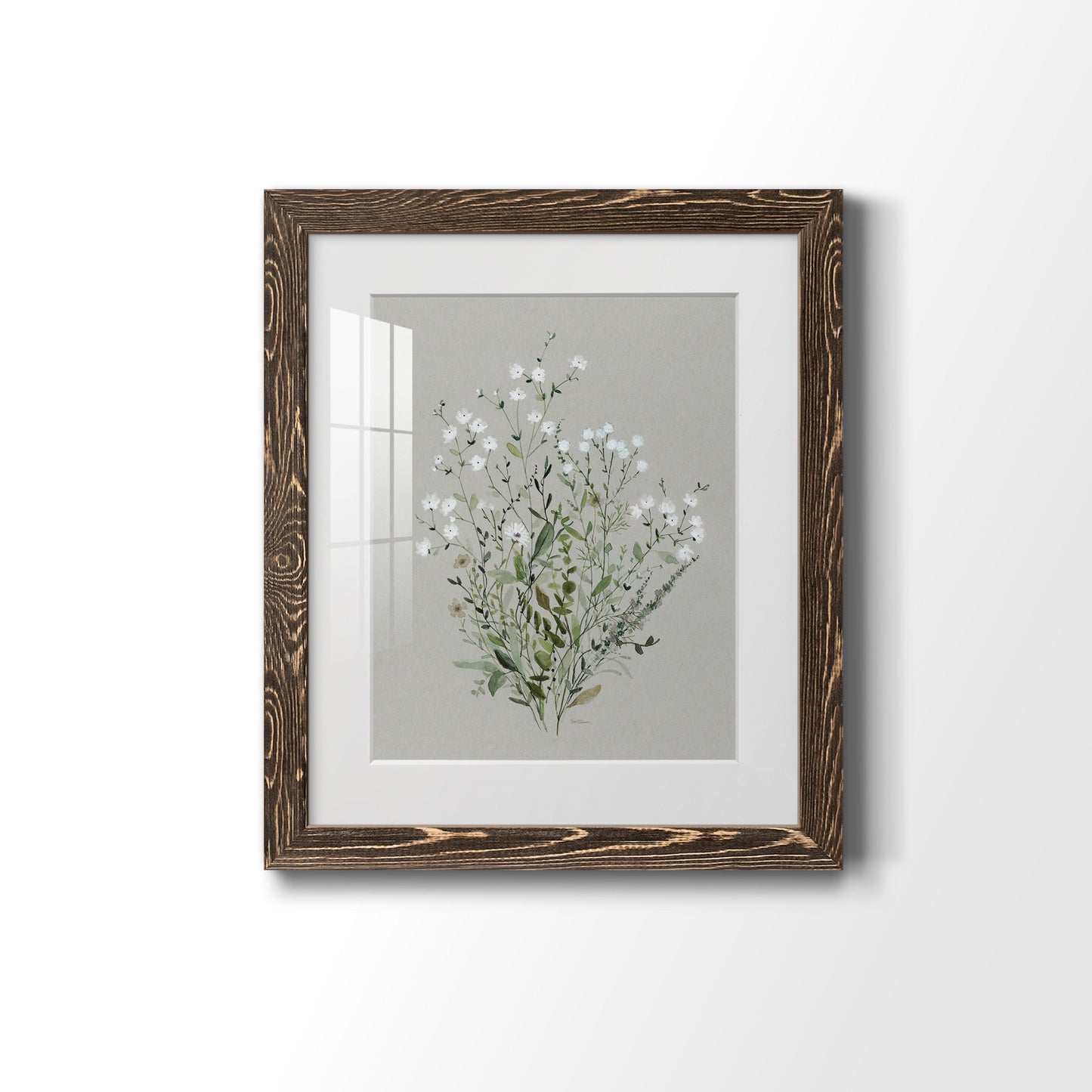 Bouquet of Grace II - Barnwood Framed Art Print