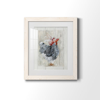 Sunday Best Hen - Premium Framed Print - Distressed Barnwood Frame - Ready to Hang