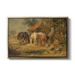 The Midday Meal, 1835 - Floater Framed Canvas Print