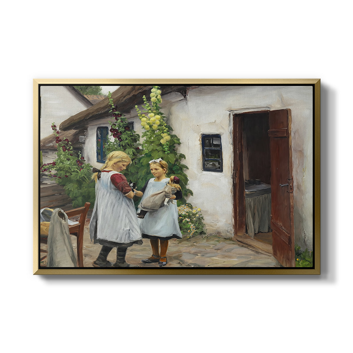 Have You Seen My Kitten?, 1914 - Floater Framed Canvas Print