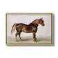 A Cart-Horse - Floater Framed Canvas Print