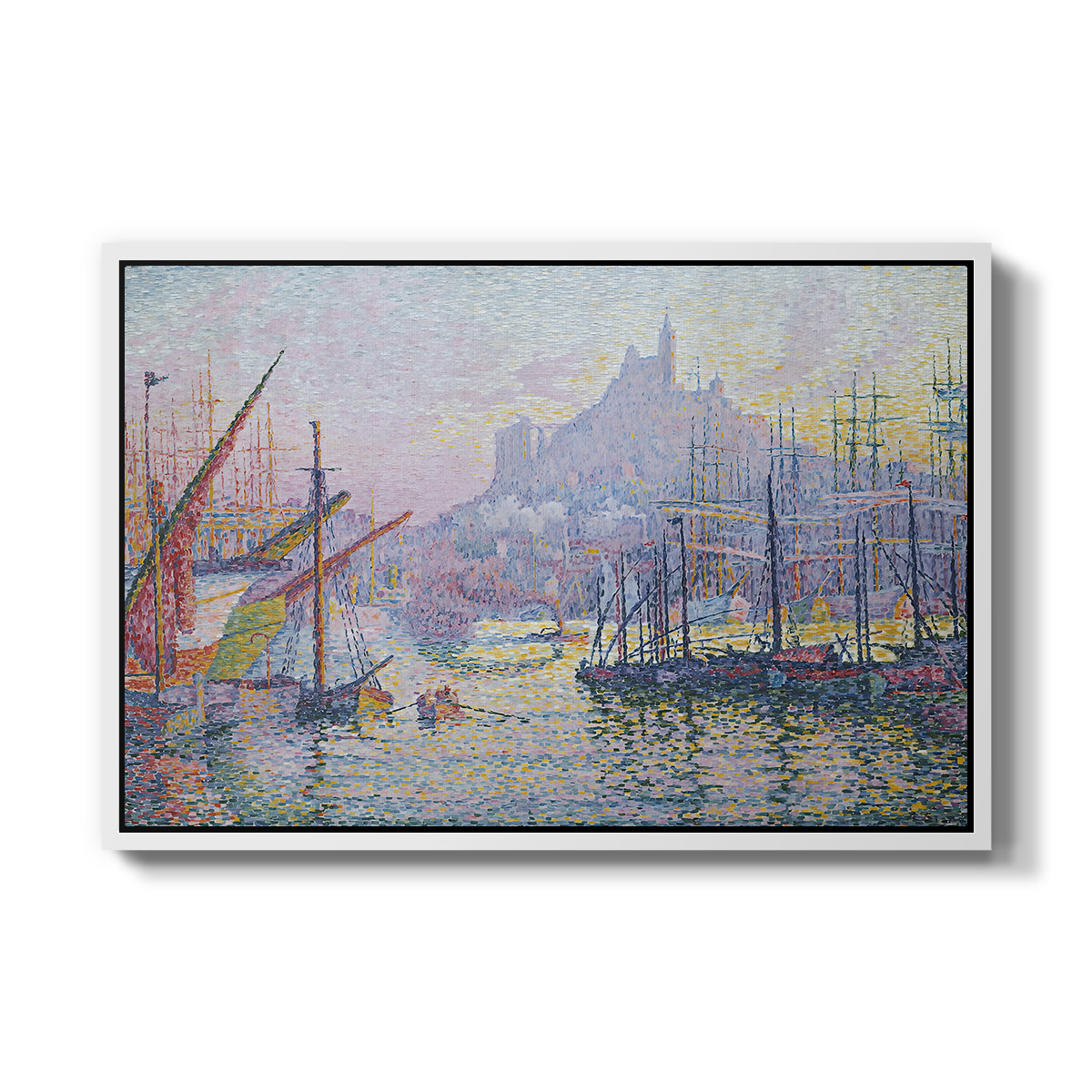 The Port of Marseille, 1905 - Floater Framed Canvas Print
