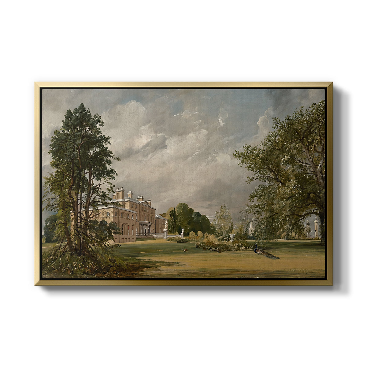 Malvern Hall, 1821 - Floater Framed Canvas Print