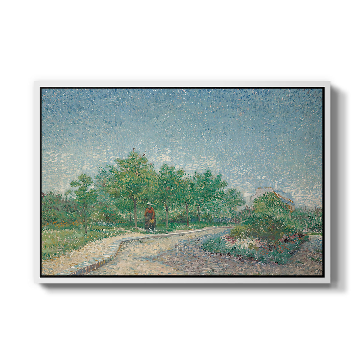 Square Saint-Pierre, Paris, 1887 - Floater Framed Canvas Print