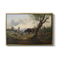 Shepherd with Billy Goat, c. 1830 - Floater Framed Canvas Print
